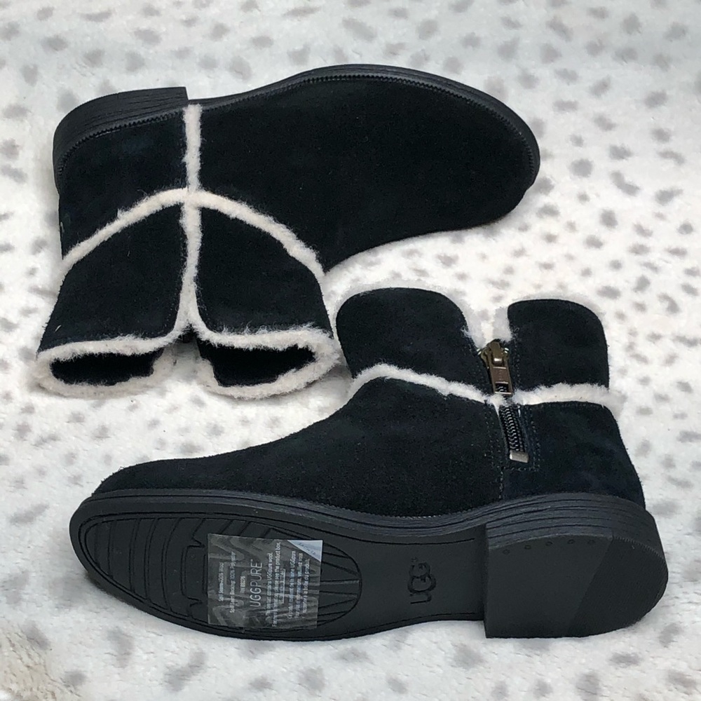 Ugg Coletta Ankle Bootie Suede Shearling Boot - Picture 5 of 7